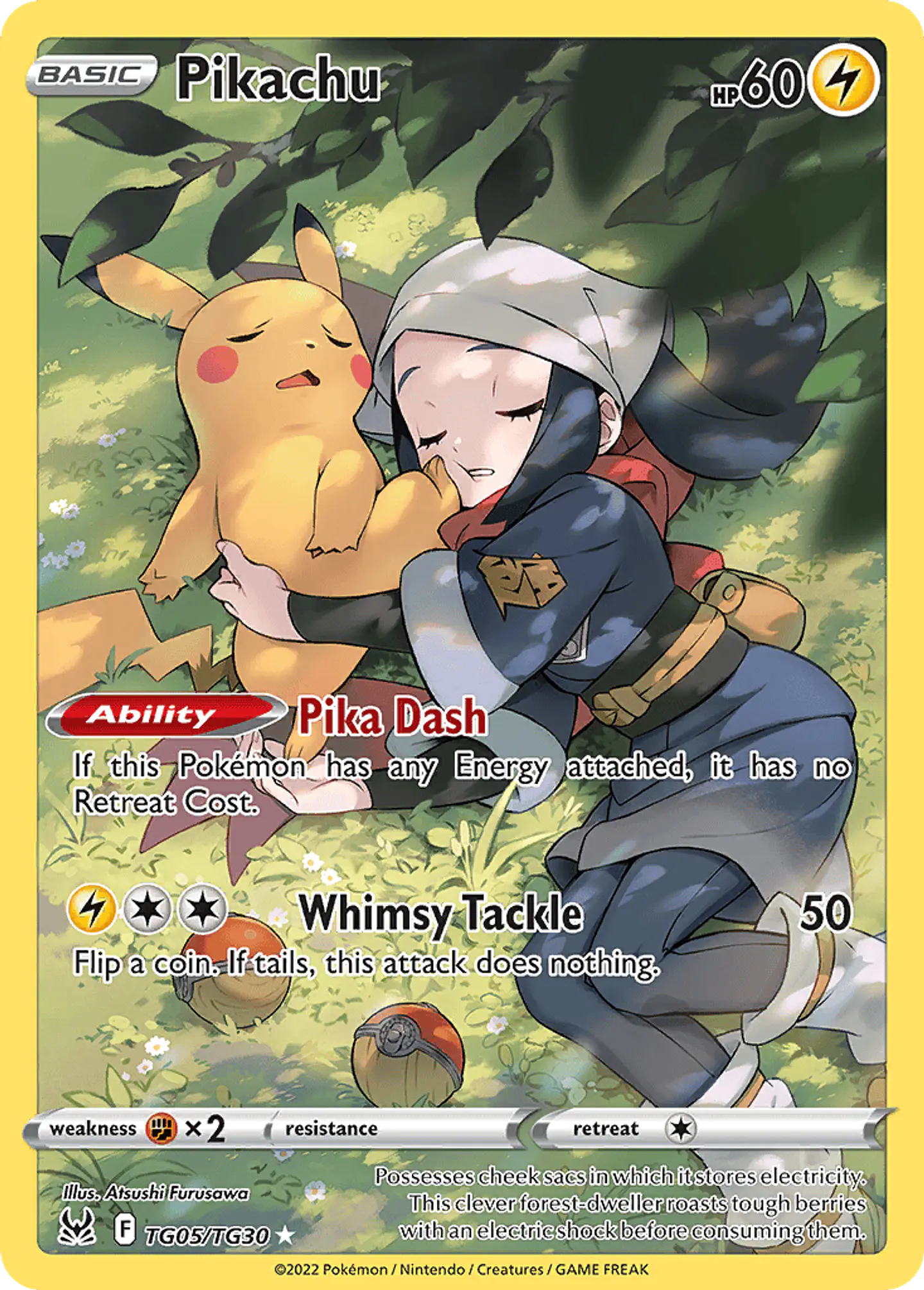 Pikachu TG05/30 - Lost Origin Trainer Gallery (EX) 1