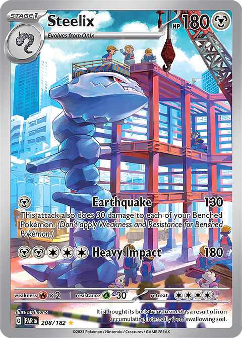 Steelix - 208/182 - SV04 Paradox Rift Illustration Rare (NM)