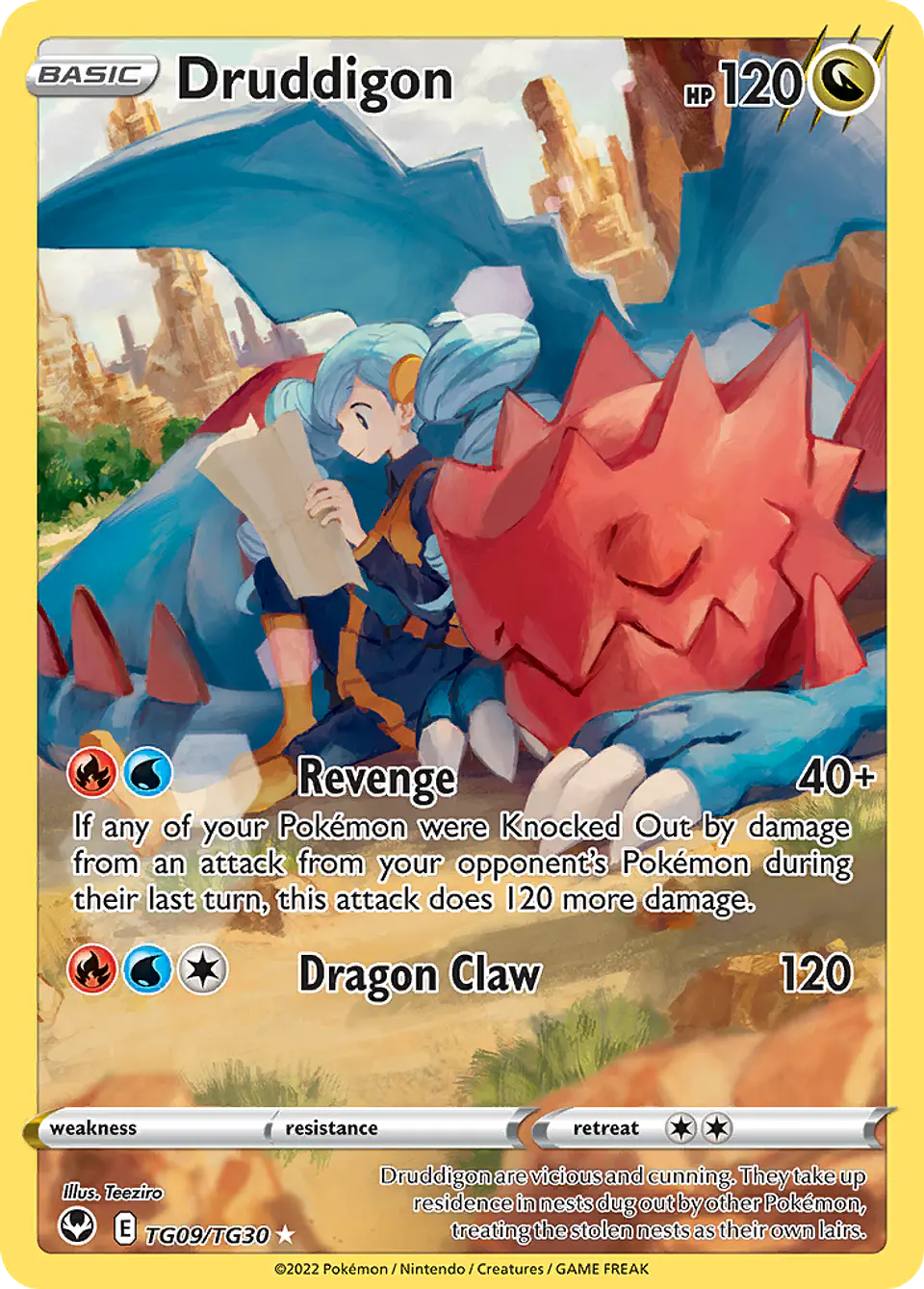 Druddigon TG09/30 - Silver Tempest Trainer Gallery (NM) 1