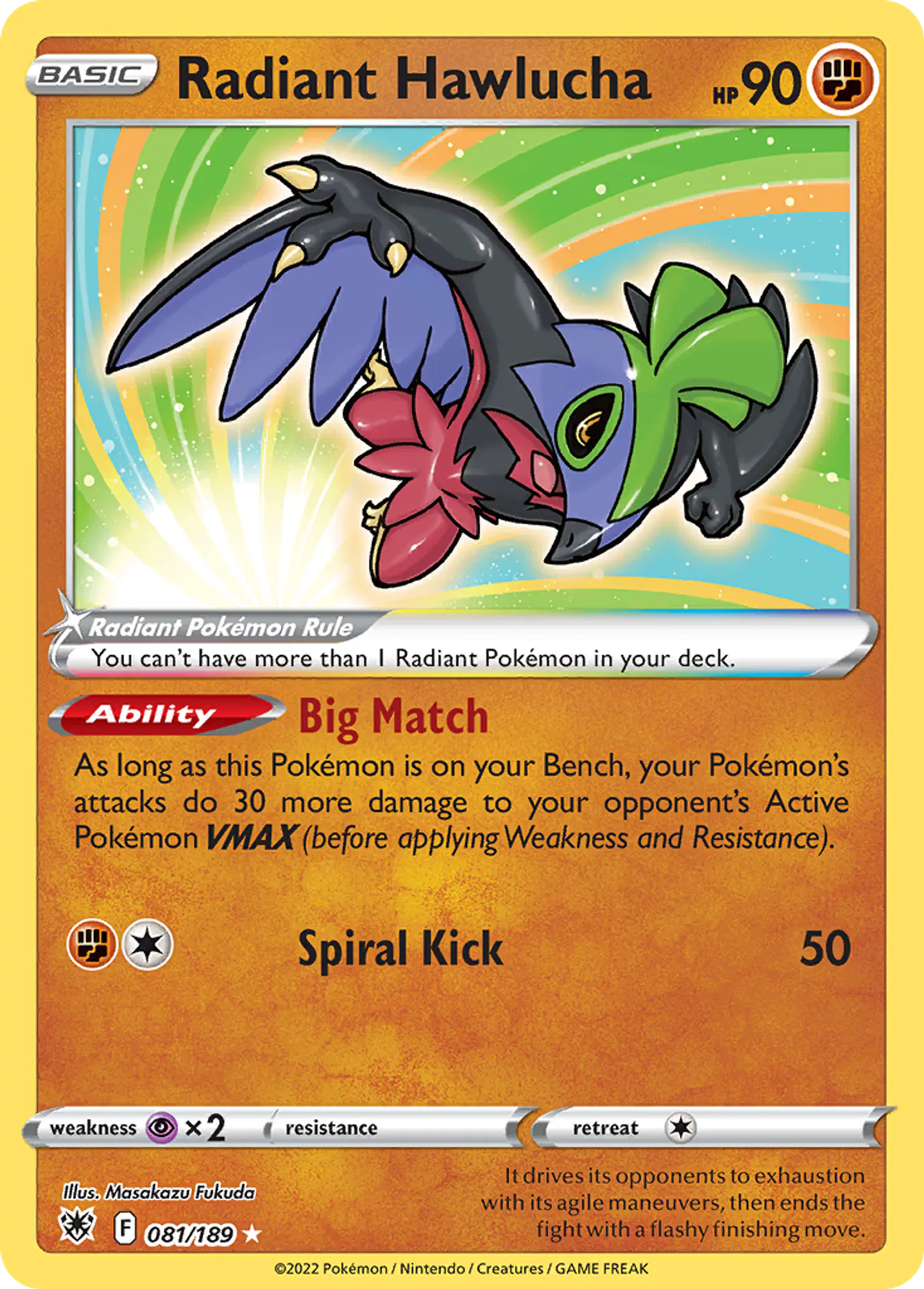 Radiant Hawlucha 81/189 - Astral Radiance (NM) 1