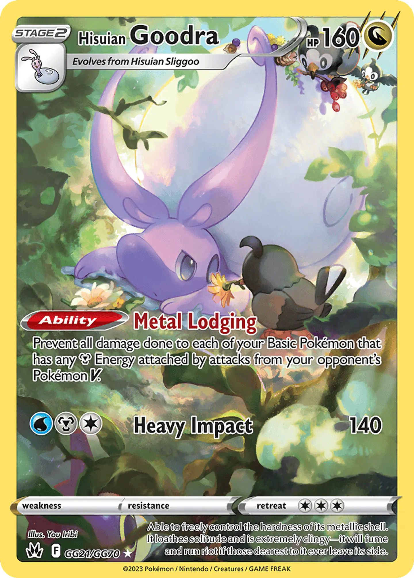 Hisuian Goodra GG21/70 - Crown Zenith Galarian Gallery (NM) 1
