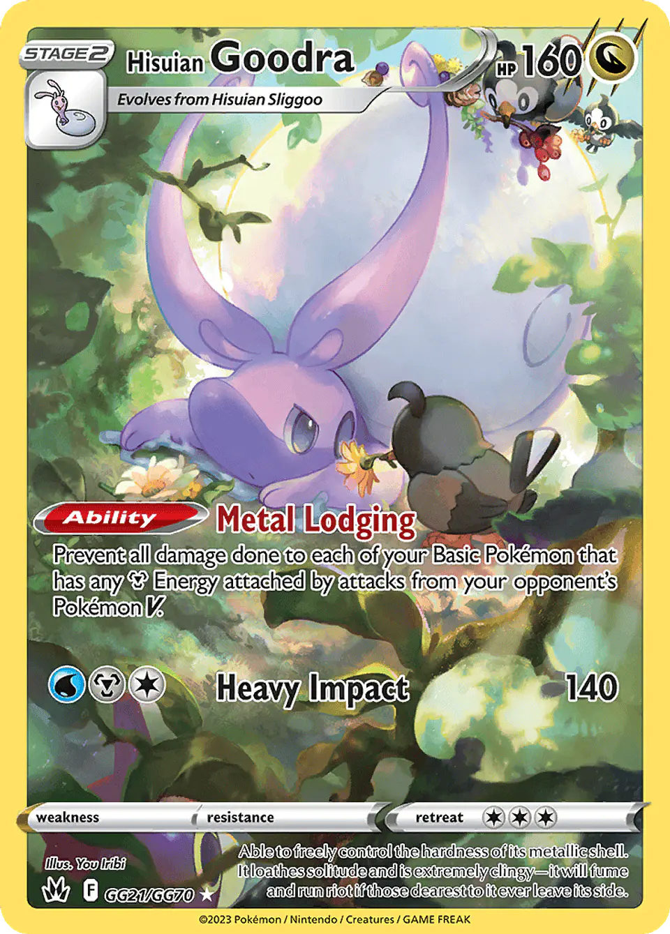 Hisuian Goodra GG21/70 - Crown Zenith Galarian Gallery (NM) 1