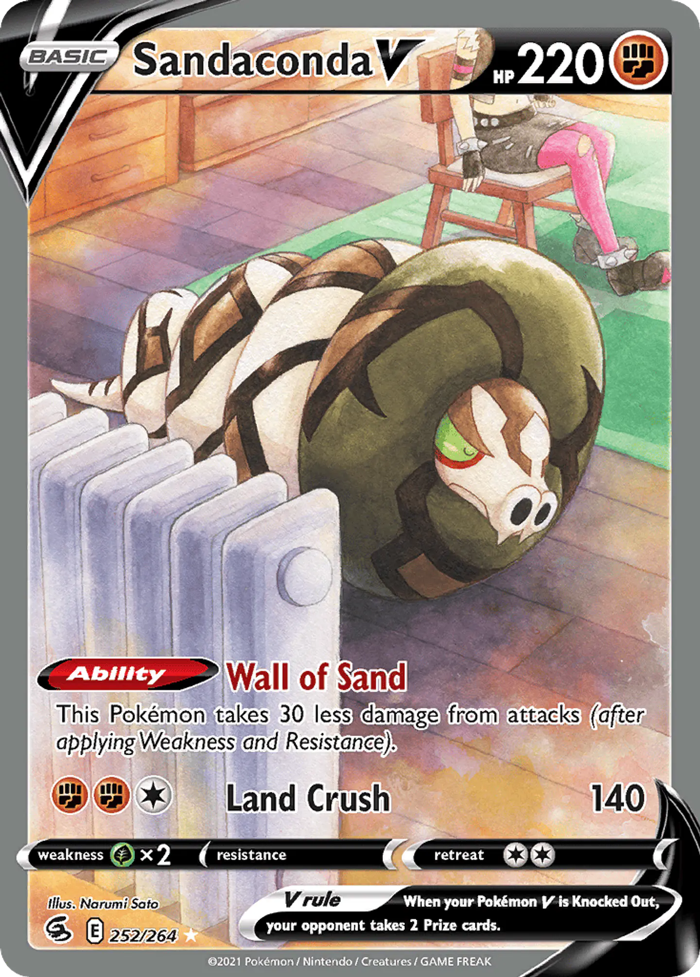 Sandaconda V 252/264 - Fusion Strike Ultra Rare (NM) 1