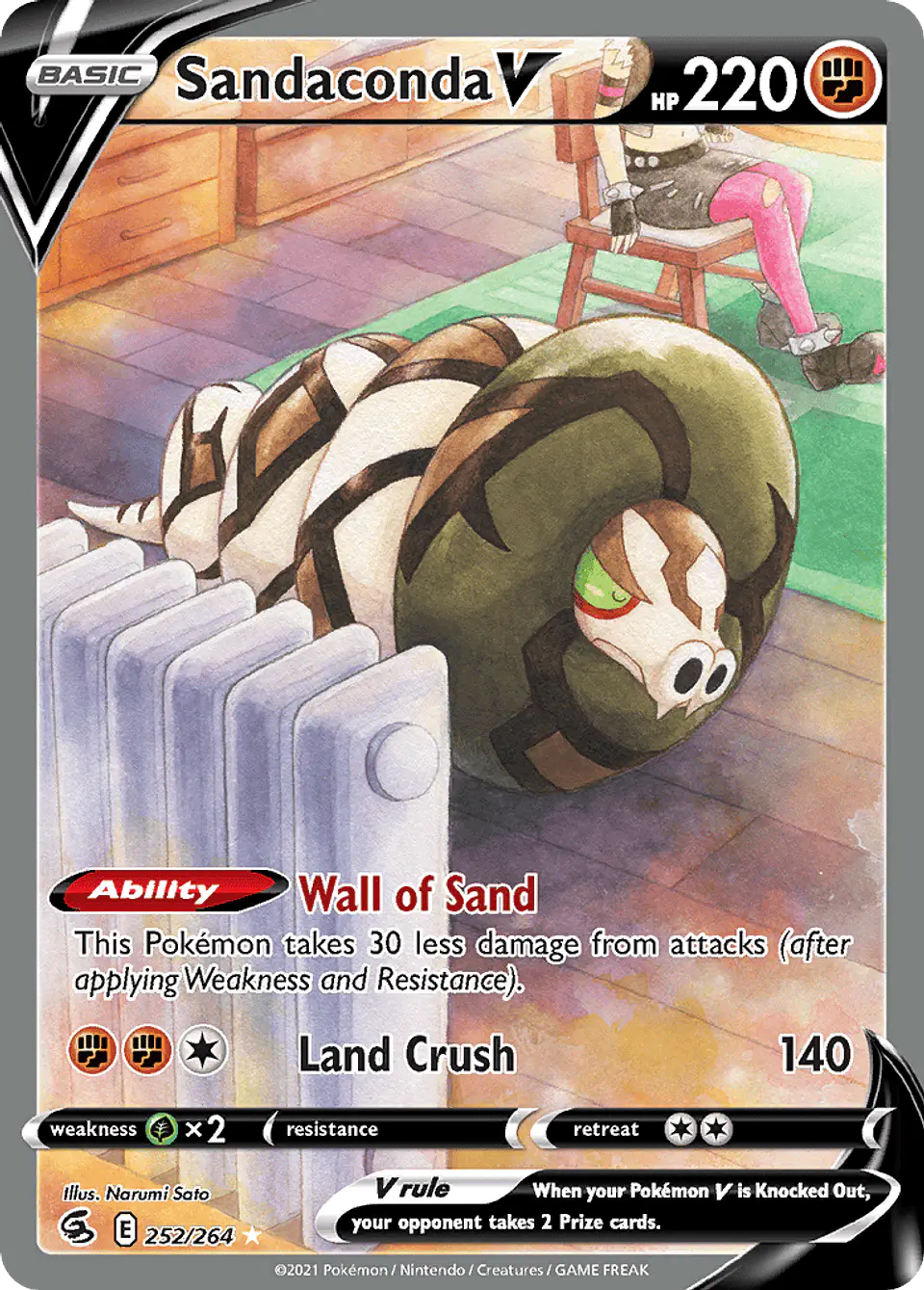 Sandaconda V 252/264 - Fusion Strike Ultra Rare (NM) 1