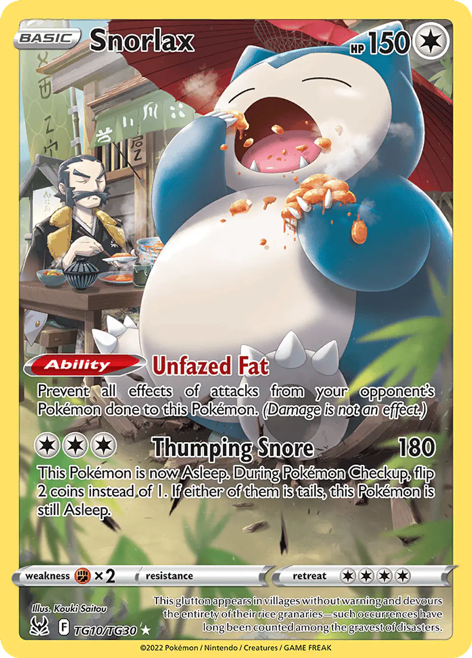 Snorlax TG10/30 - Lost Origin Trainer Gallery (NM) 1