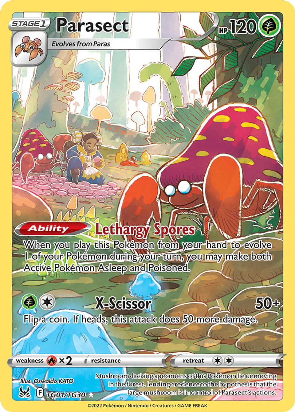Parasect TG01/30 - Lost Origin Trainer Gallery (NM) 1