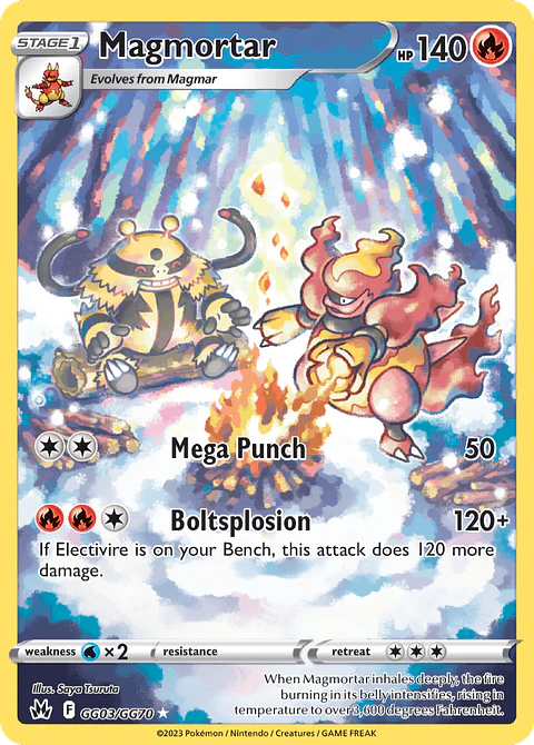 Magmortar GG03/70 - Crown Zenith Galarian Gallery (NM)