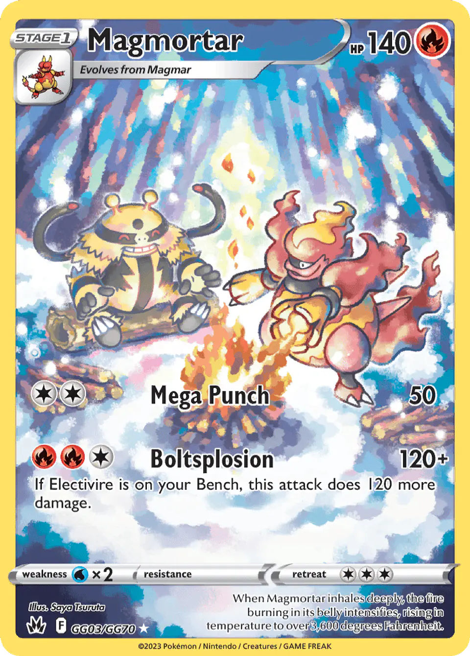 Magmortar GG03/70 - Crown Zenith Galarian Gallery (NM) 1