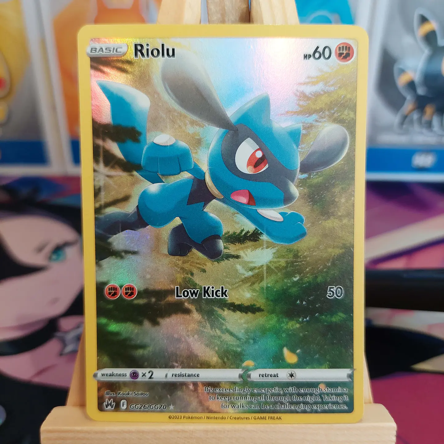 Riolu GG26/70 - Crown Zenith Galarian Gallery (NM) 2
