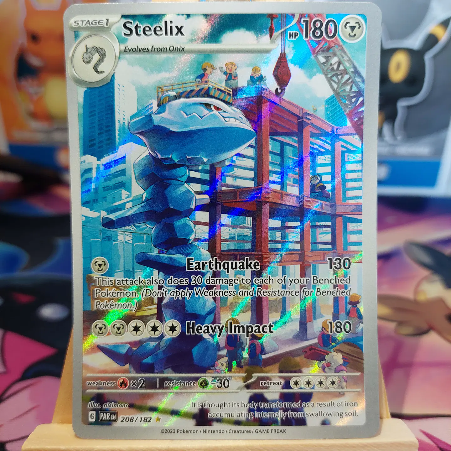 Steelix - 208/182 - SV04 Paradox Rift Illustration Rare (NM) 2