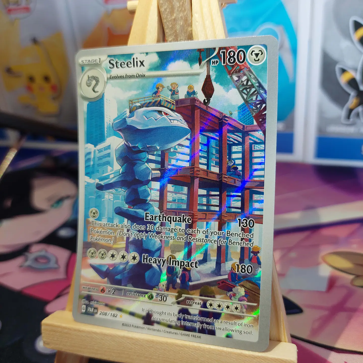 Steelix - 208/182 - SV04 Paradox Rift Illustration Rare (NM) 4