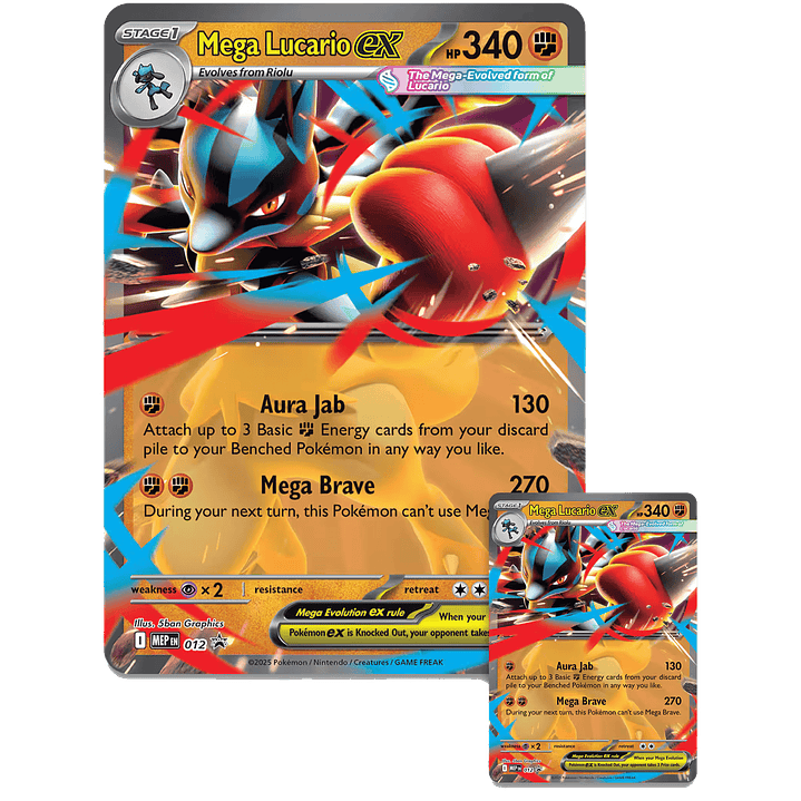 Mega Lucario Ex Figure Collection (5 Boosters) 2