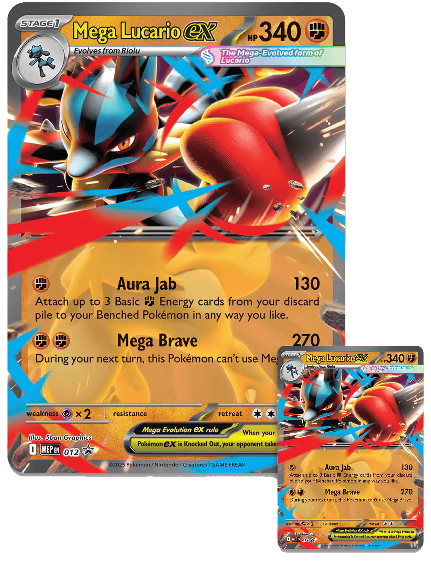 Mega Lucario Ex Figure Collection (5 Boosters) 2