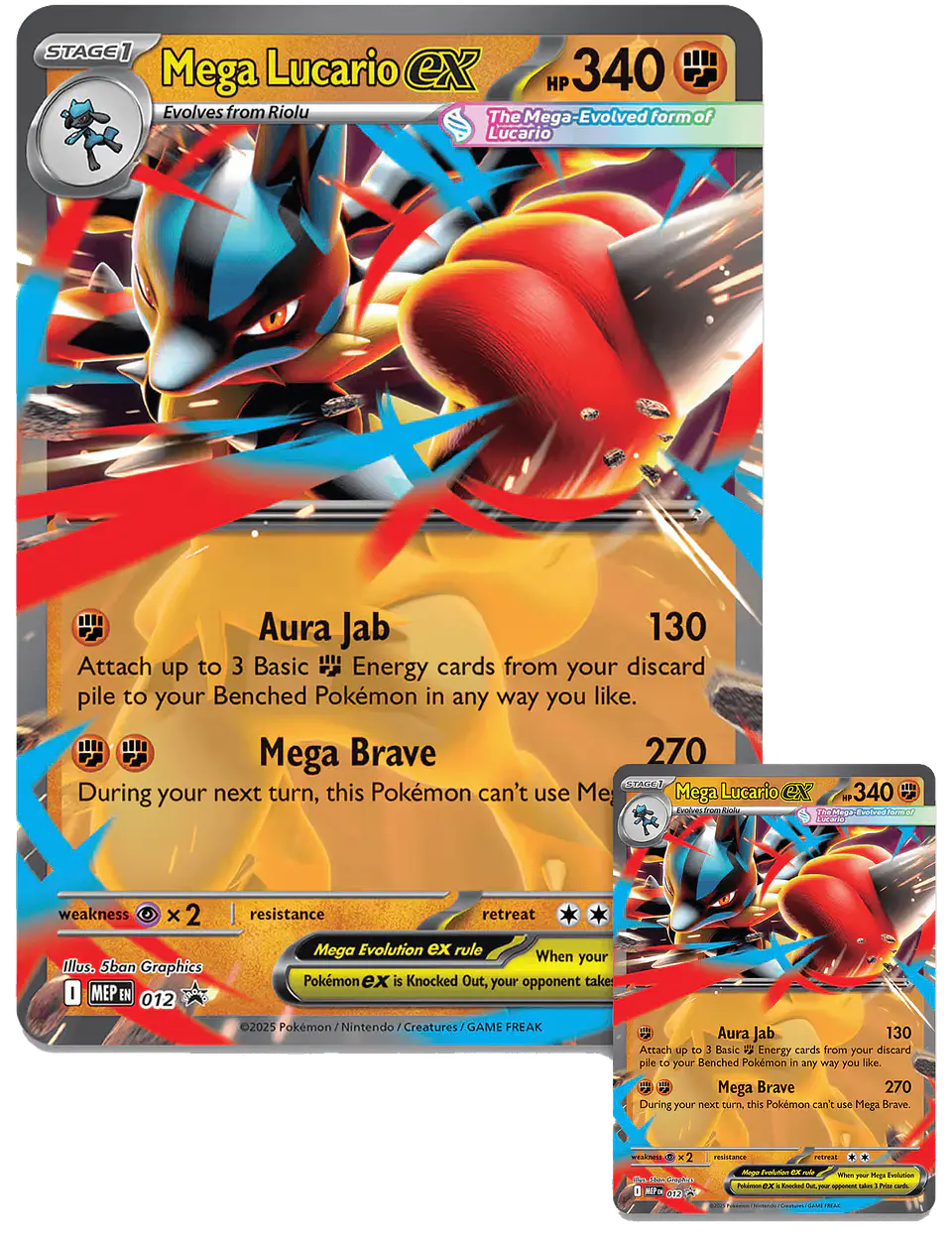 Mega Lucario Ex Figure Collection (5 Boosters) 2