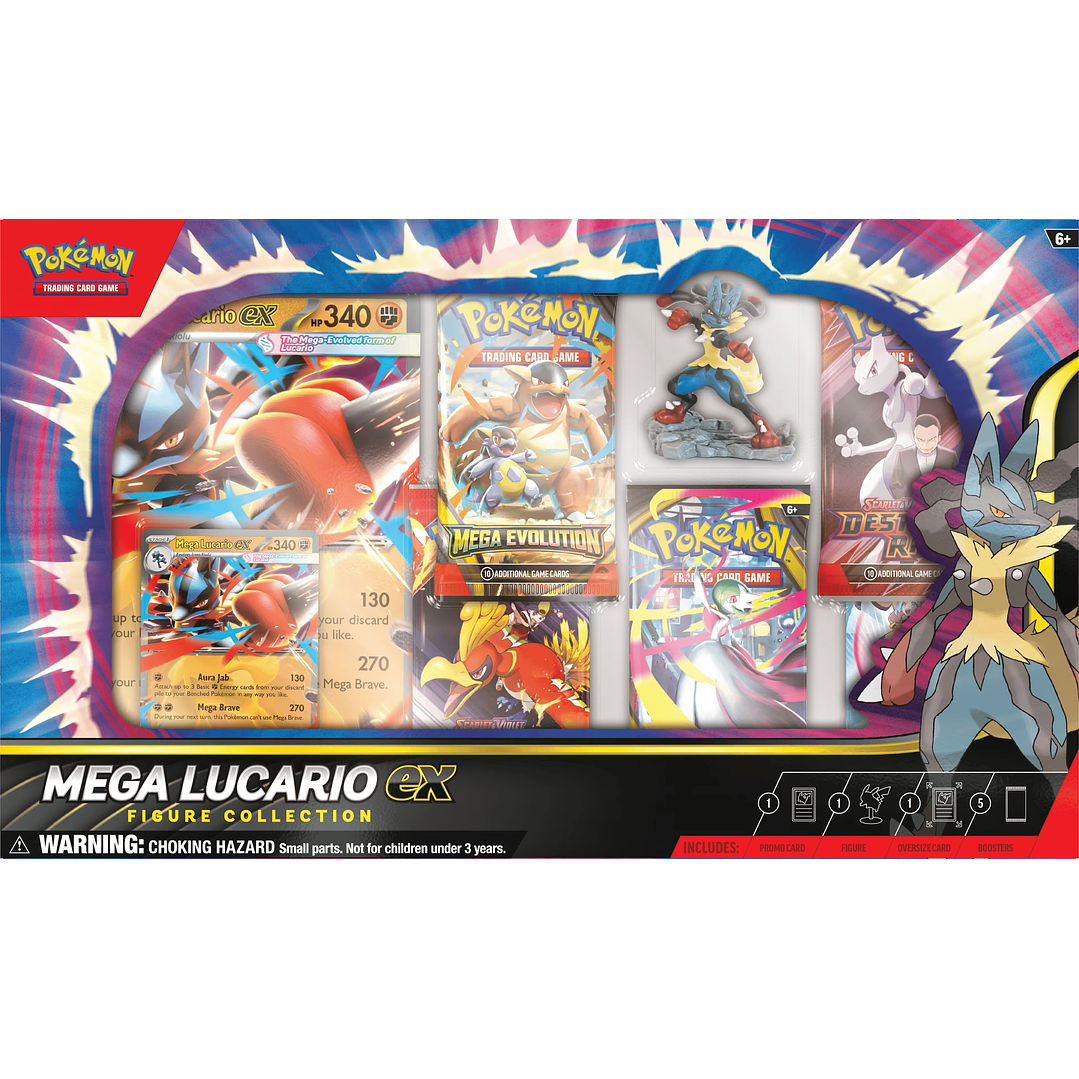 Mega Lucario Ex Figure Collection (5 Boosters) 5