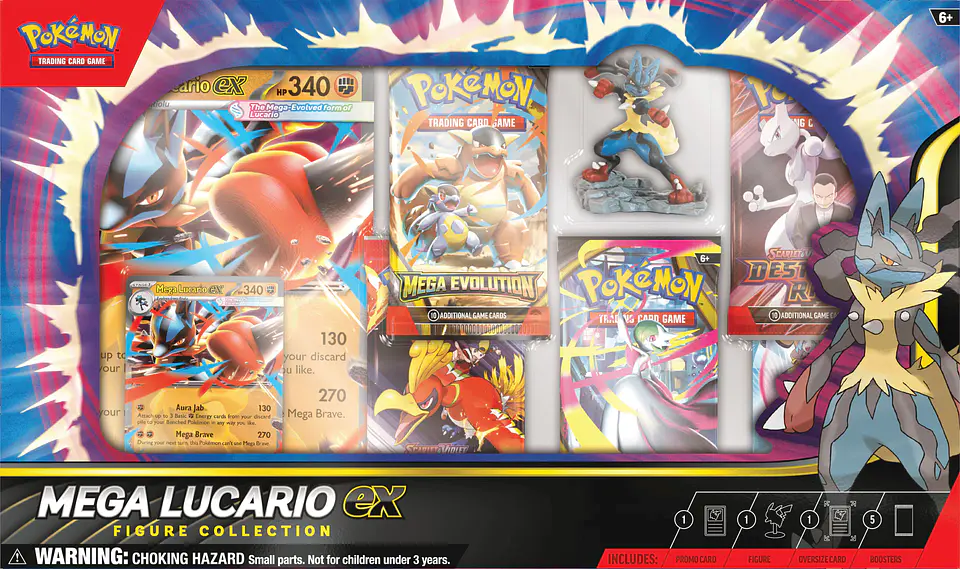 Mega Lucario Ex Figure Collection (5 Boosters) 5