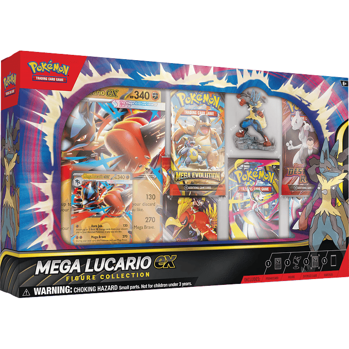 Mega Lucario Ex Figure Collection (5 Boosters) 4