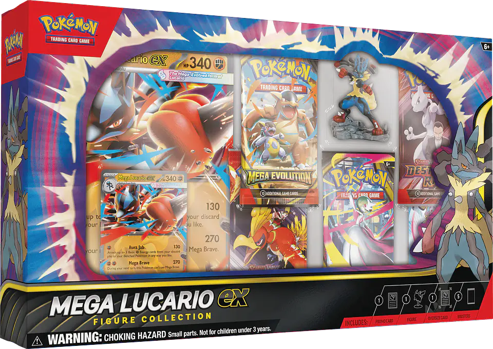 Mega Lucario Ex Figure Collection (5 Boosters) 4