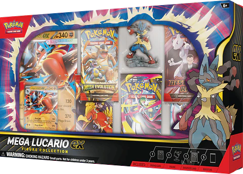 Mega Lucario Ex Figure Collection (5 Boosters)