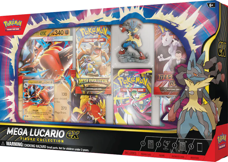 Mega Lucario Ex Figure Collection (5 Boosters) 1