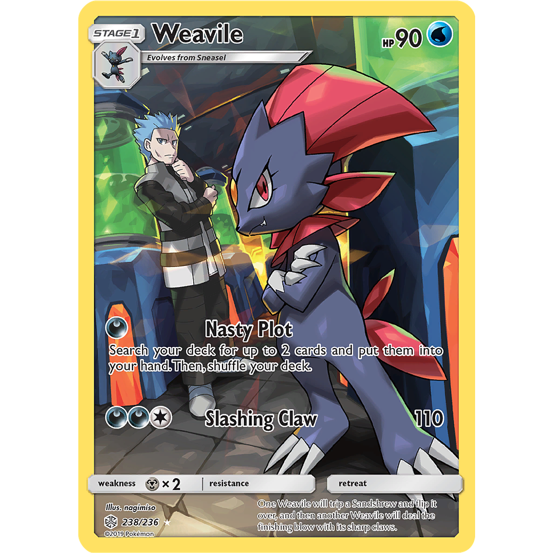 Weavile 238/236 - Cosmic Eclipse Illustration Rare (NM) 1