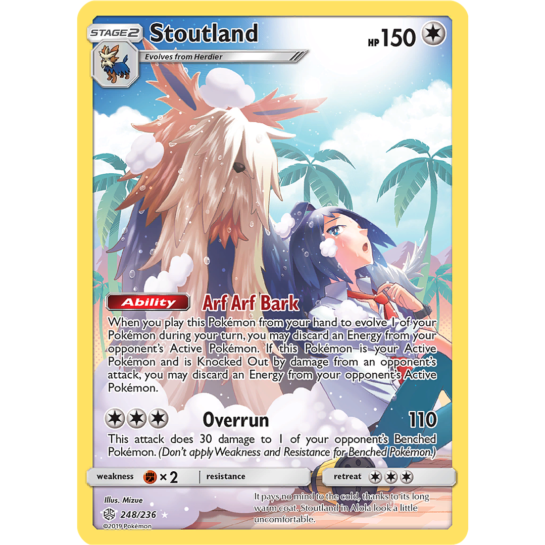 Stoutland 248/236 - Cosmic Eclipse Illustration Rare (NM) 1