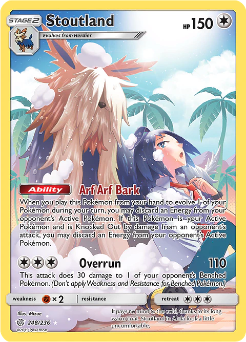 Stoutland 248/236 - Cosmic Eclipse Illustration Rare (NM)