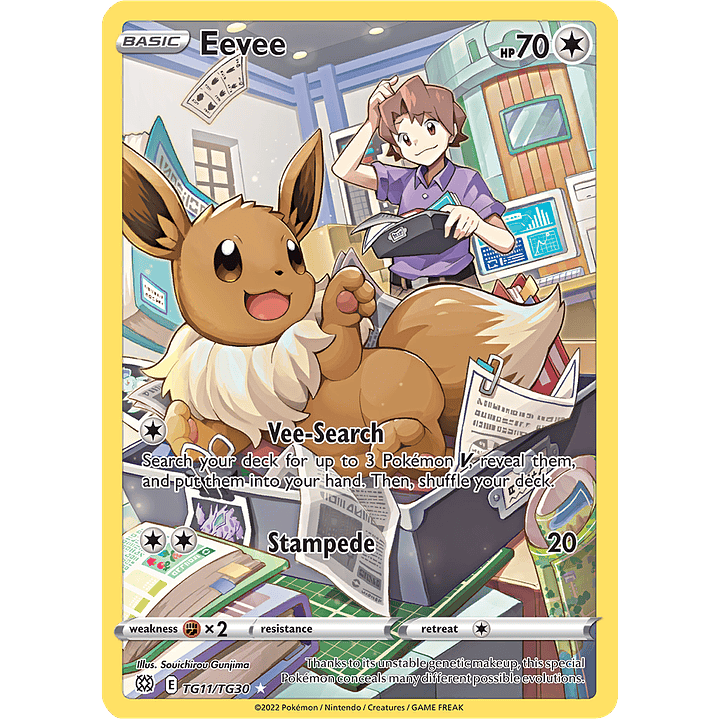 Eevee TG11-30 - Brilliant Stars Trainer Gallery (NM) 1