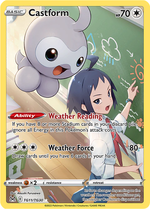 Castform TG11/30 - Lost Origin Trainer Gallery (NM)