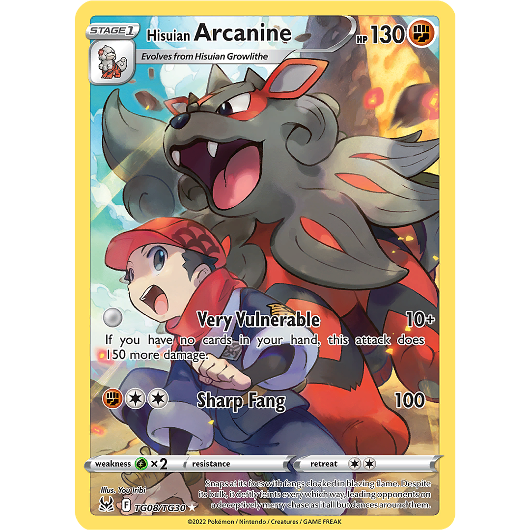 Hisuian Arcanine TG08/30 - Lost Origin Trainer Gallery (NM) 1