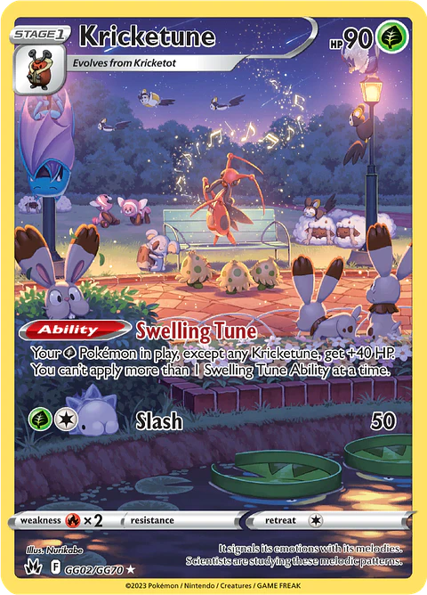 Kricketune GG02/70 - Crown Zenith Galarian Gallery (NM)