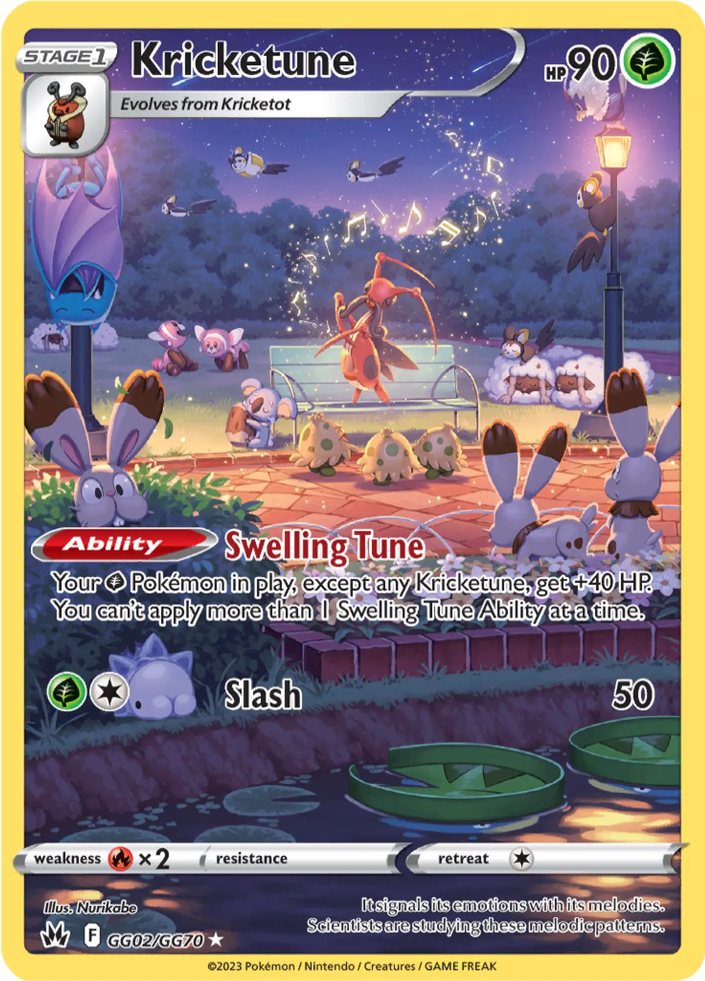 Kricketune GG02/70 - Crown Zenith Galarian Gallery (NM) 1
