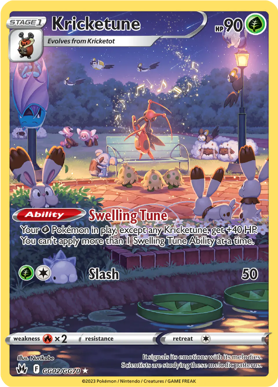 Kricketune GG02/70 - Crown Zenith Galarian Gallery (NM) 1