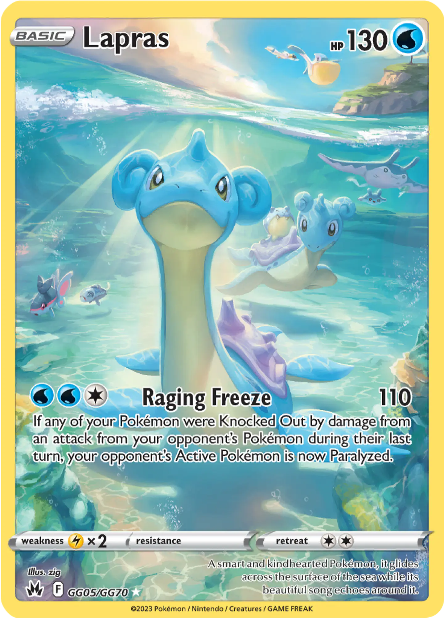 Lapras GG05/70 - Crown Zenith Galarian Gallery (NM) 1