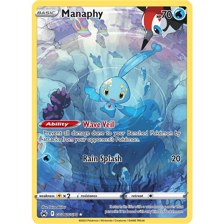 Manaphy GG06/70 - Crown Zenith Galarian Gallery (NM) 1