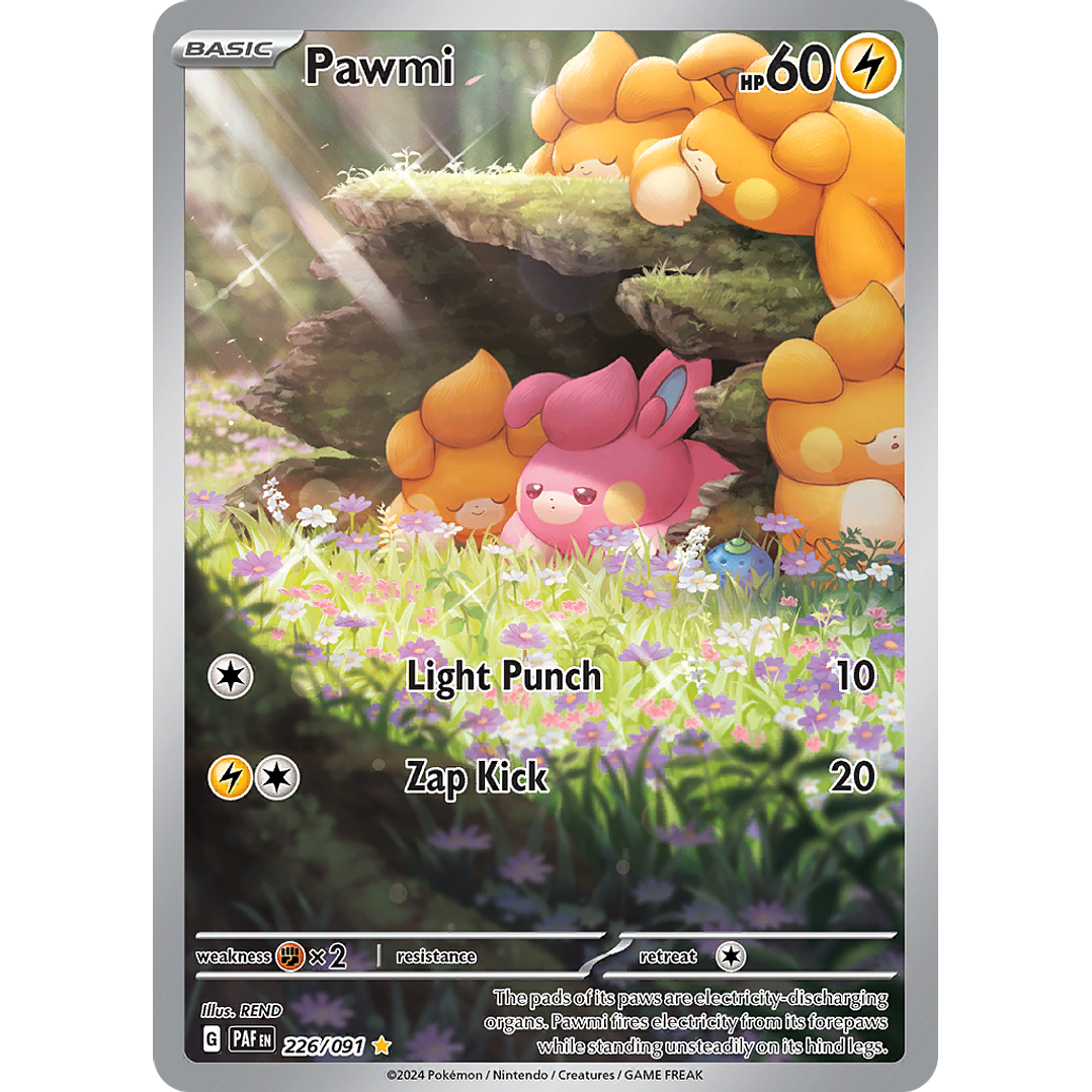 Pawmi 226/091 - SV4.5 Paldean Fates Illustration Rare (NM) 1