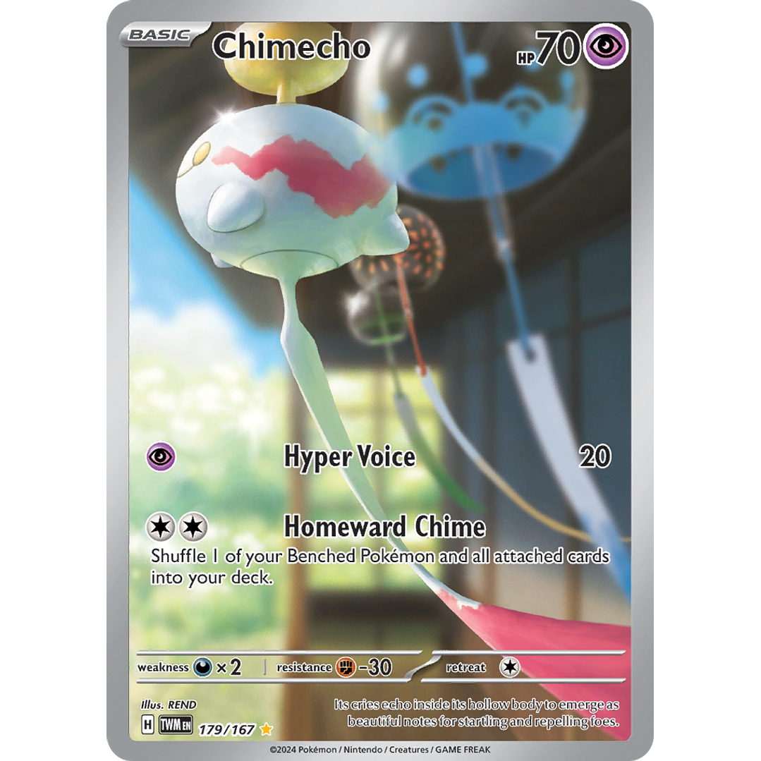 Chimecho - 179/167 - SV06 Twilight Masquerade Illustration Rare (NM) 1