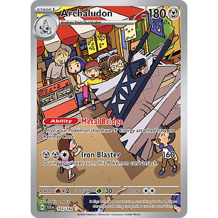 Archaludon 155/142 - SV07 Stellar Crown Illustration Rare (NM)