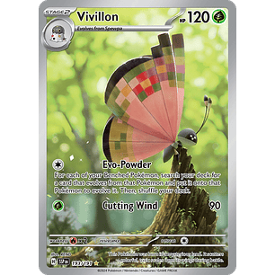 Vivillon 193/191 - SV08 Surging Sparks Illustration Rare (NM)