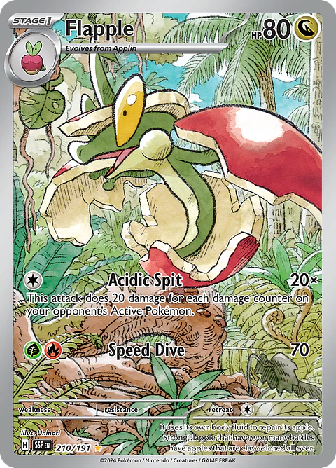 Flapple 210/191 - SV08 Surging Sparks Illustration Rare (NM)
