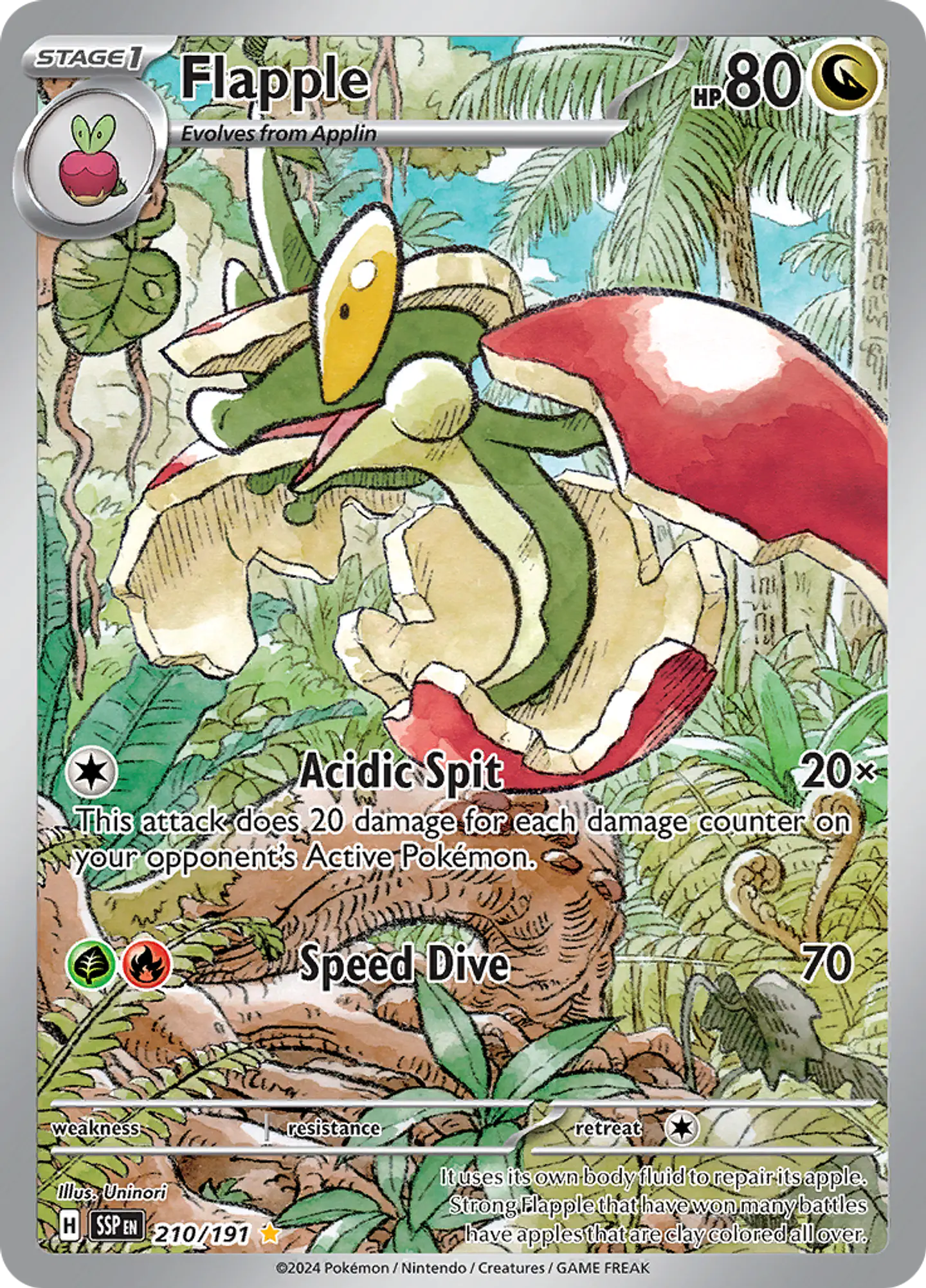 Flapple 210/191 - SV08 Surging Sparks Illustration Rare (NM) 1