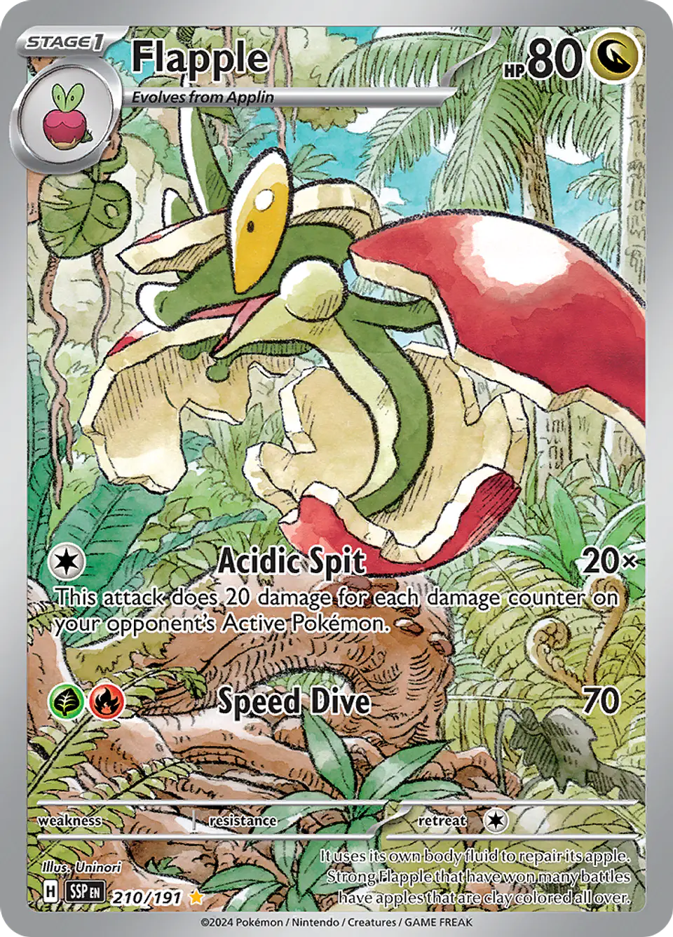 Flapple 210/191 - SV08 Surging Sparks Illustration Rare (NM) 1