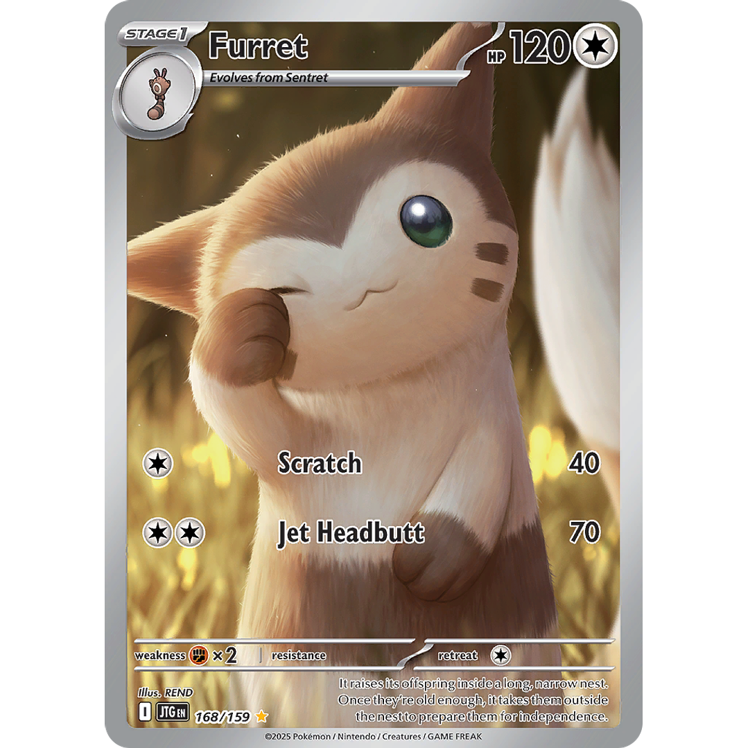 Furret 168/159 - SV09 Journey Together Illustration Rare (NM) 1
