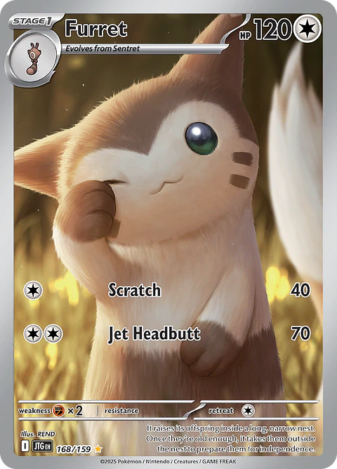 Furret 168/159 - SV09 Journey Together Illustration Rare (NM)
