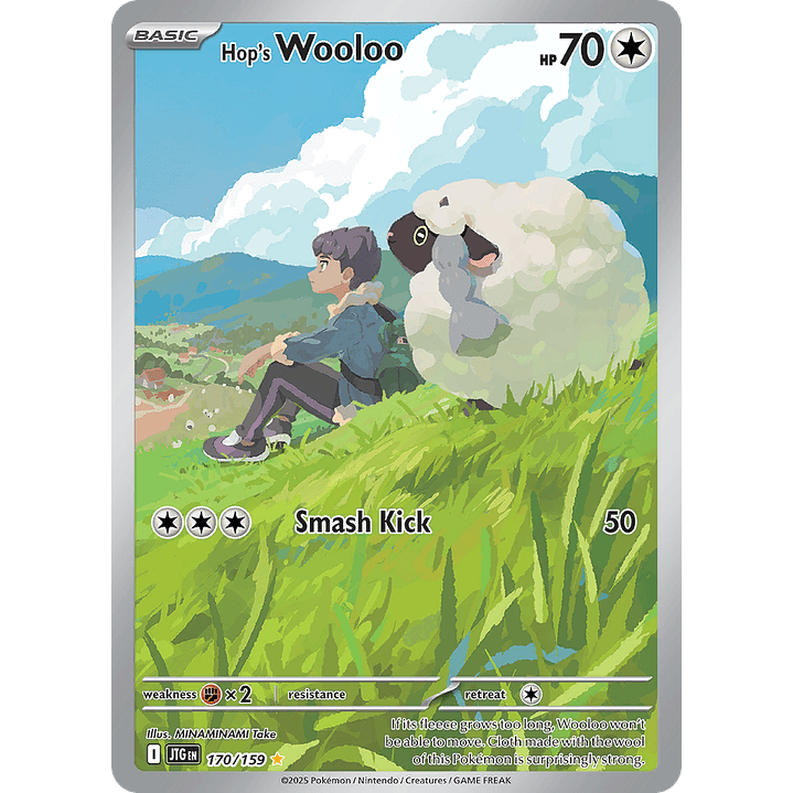 Hop's Wooloo 170/159 - SV09 Journey Together Illustration Rare (NM) 1