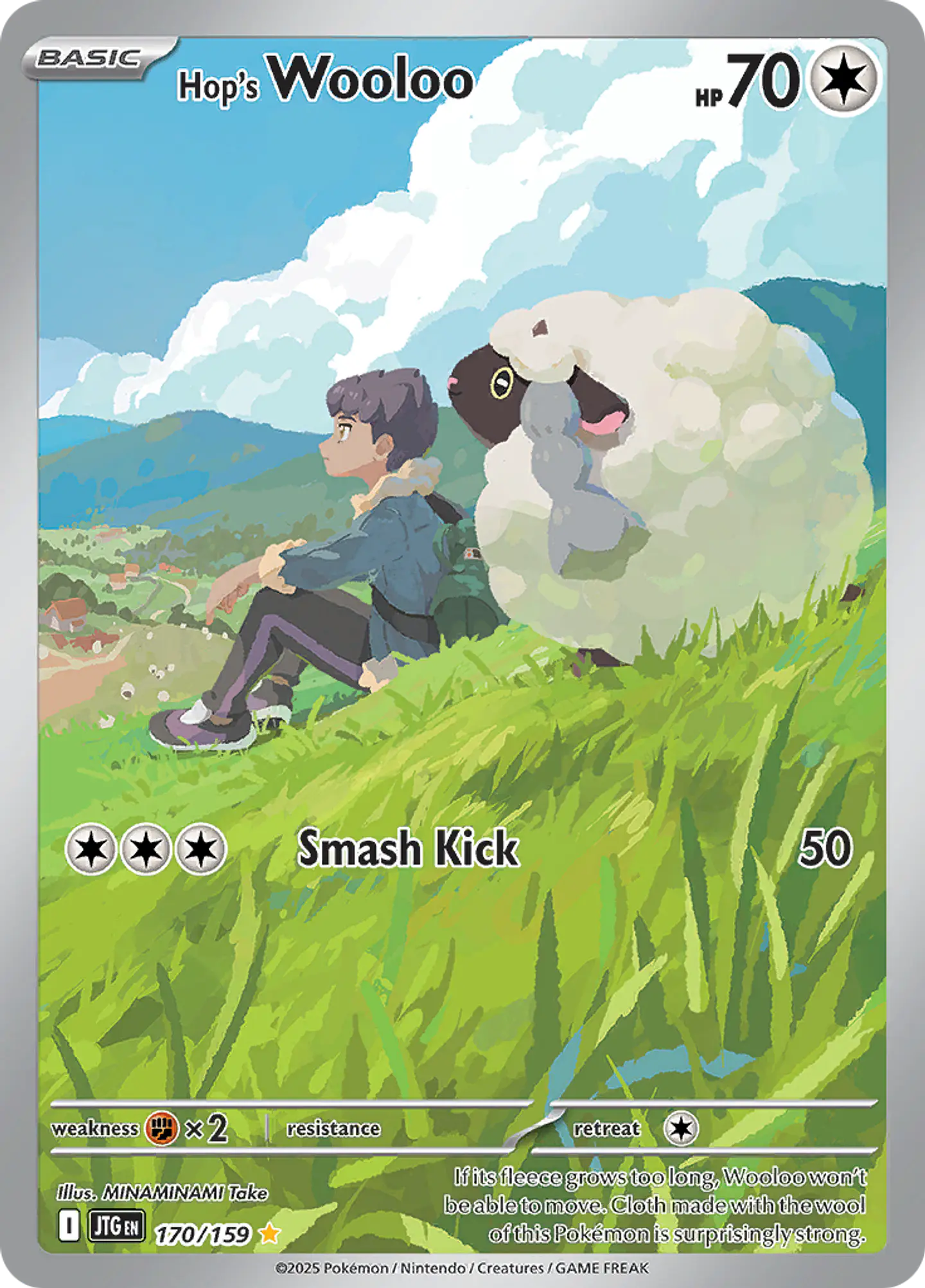 Hop's Wooloo 170/159 - SV09 Journey Together Illustration Rare (NM) 1