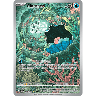 Clamperl 195/182 - SV10 Destined Rivals Illustration Rare (NM)