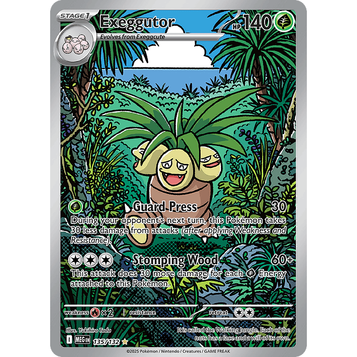 Exeggutor 135/132 - ME01 Mega Evolution Illustration Rare (NM) 1