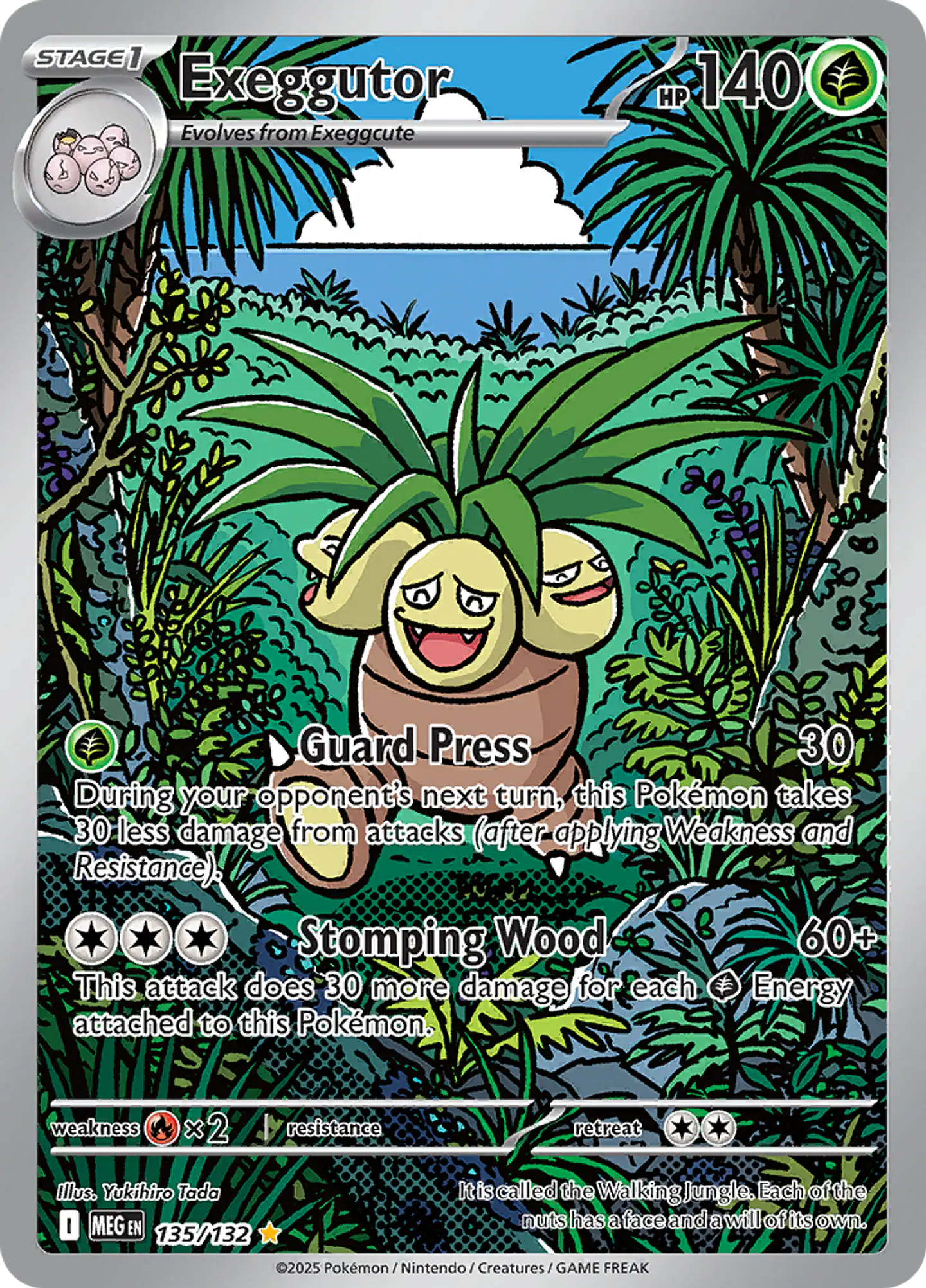Exeggutor 135/132 - ME01 Mega Evolution Illustration Rare (NM) 1