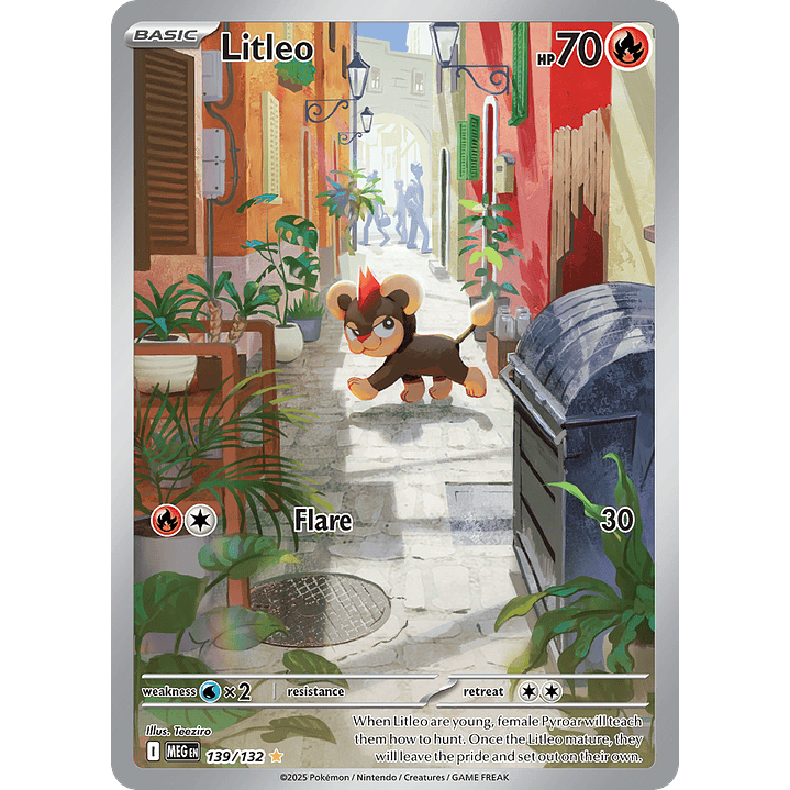 Litleo 139/132 - ME01 Mega Evolution Illustration Rare (NM) 1